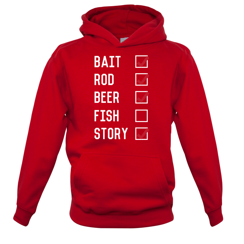 Fishing Checklist Kids T Shirt