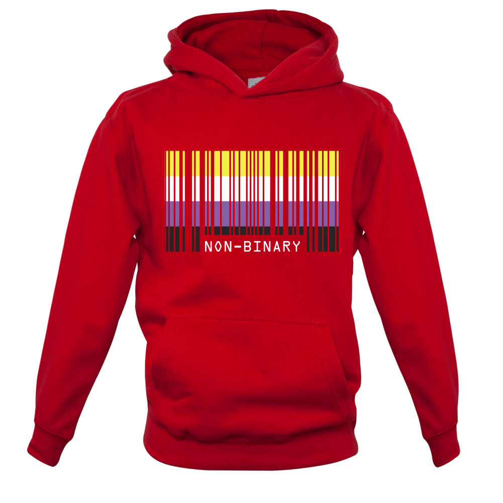 LGBT Barcode Flags - Nonbinary Kids T Shirt