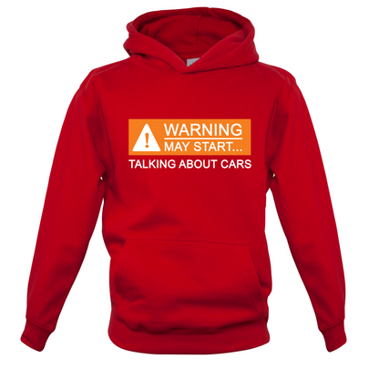 Warning May Start Talking about Cars Kids T Shirt