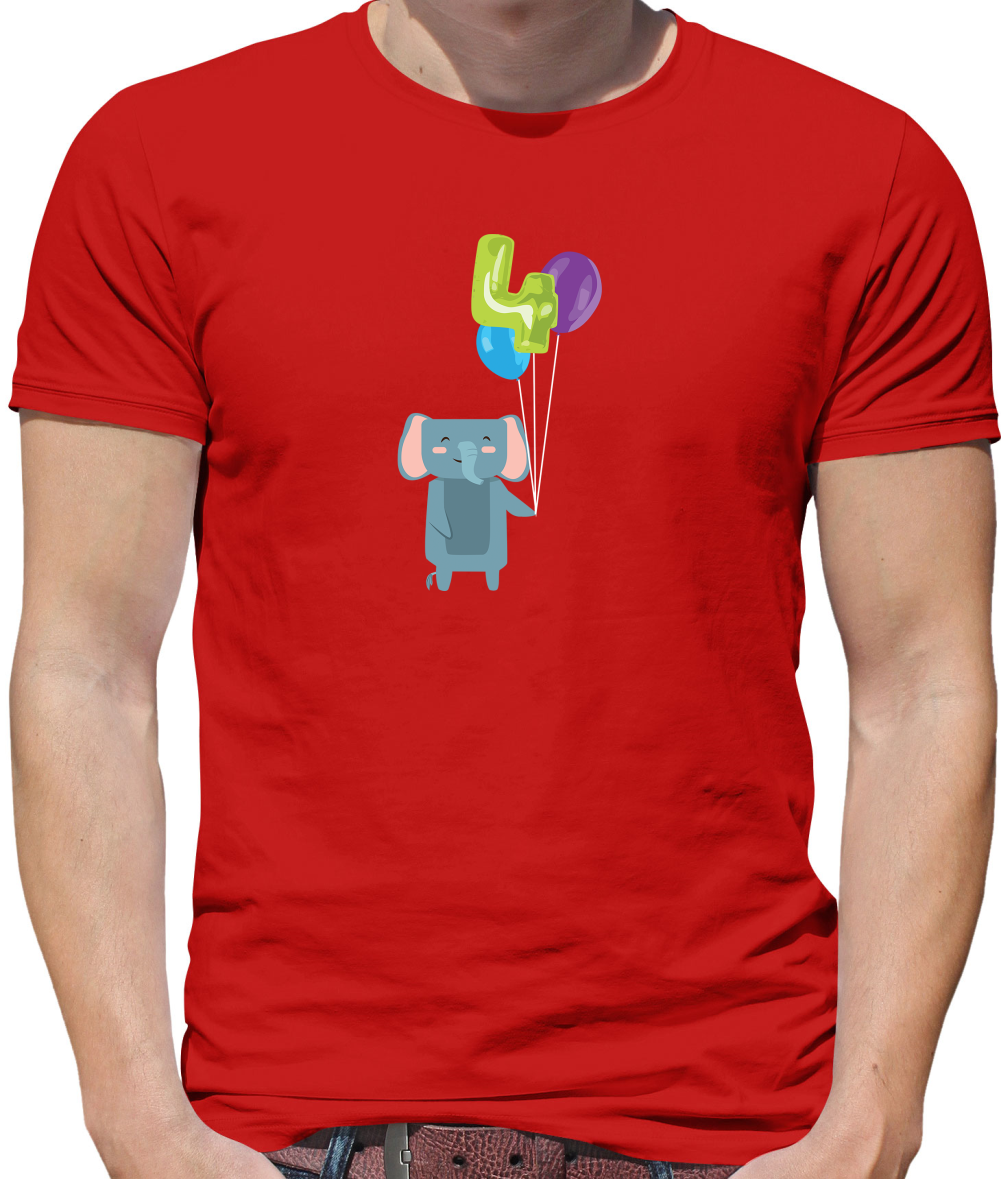4th Birthday Elephant T Shirt