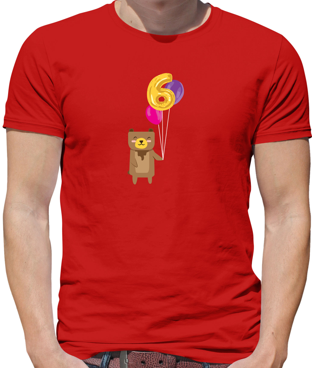 6th Birthday Bear T Shirt