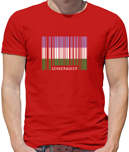 LGBT Barcode Flags - Gender Queer T Shirt