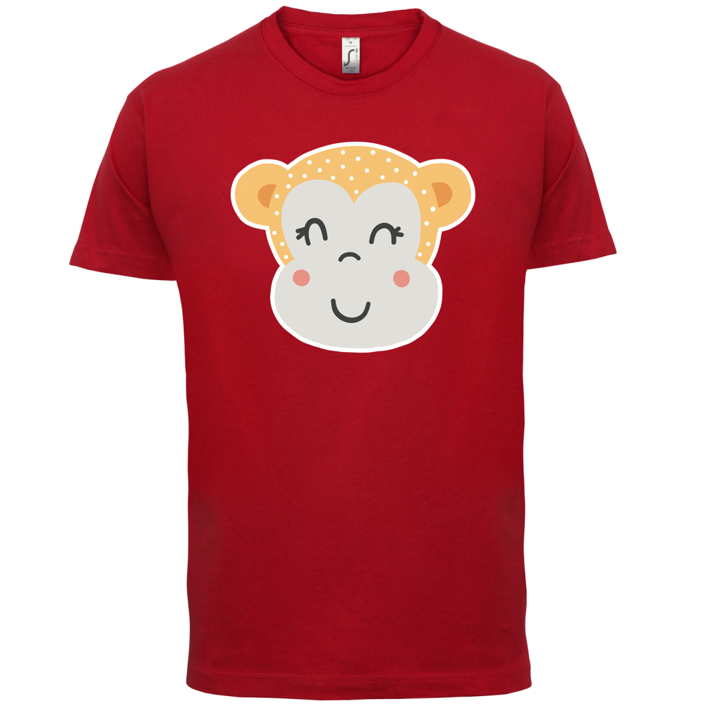 Smiley Face Monkey  T Shirt