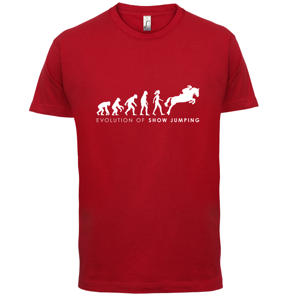 Evolution Of Woman Show Jumping T Shirt