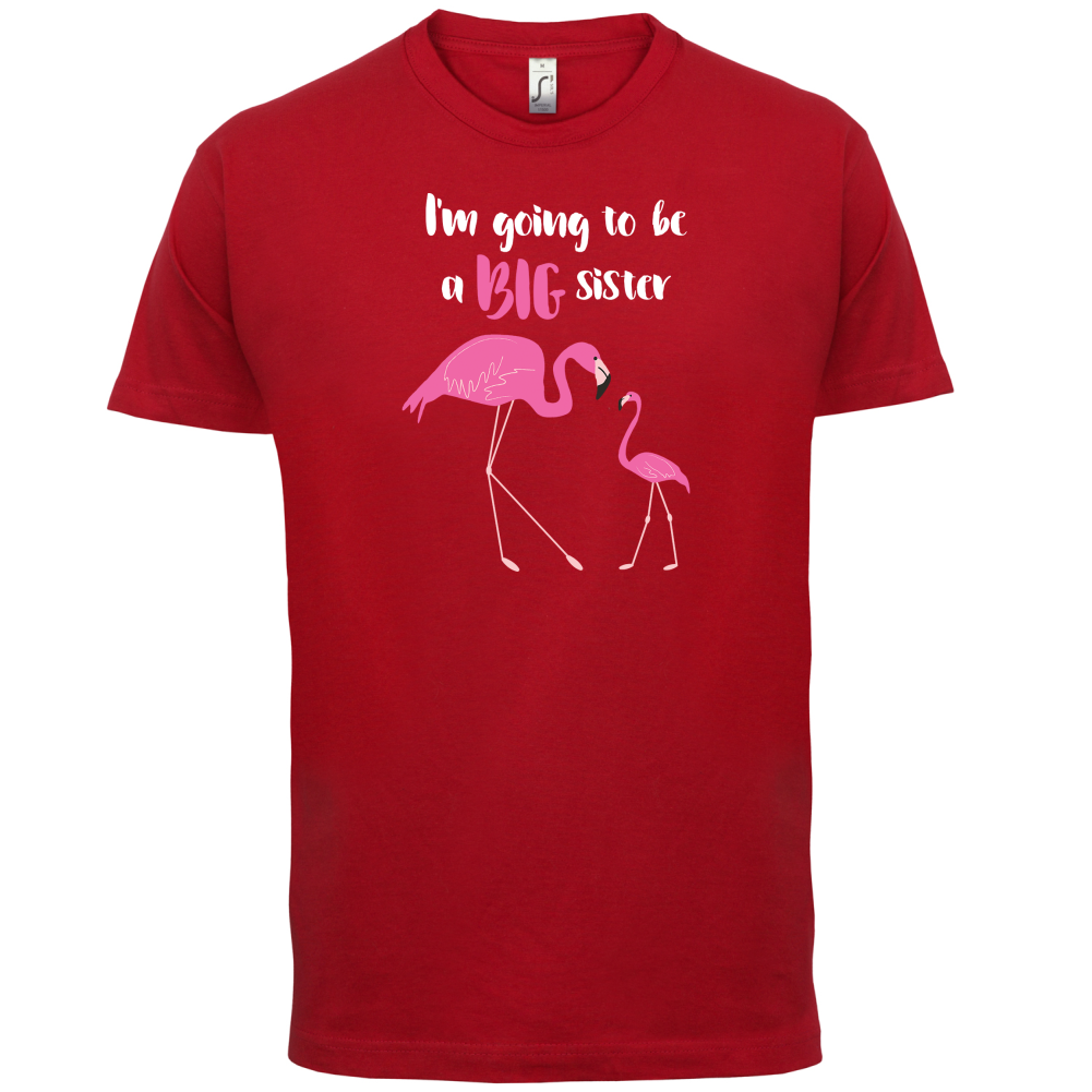 Big Sister Flamingo  T Shirt