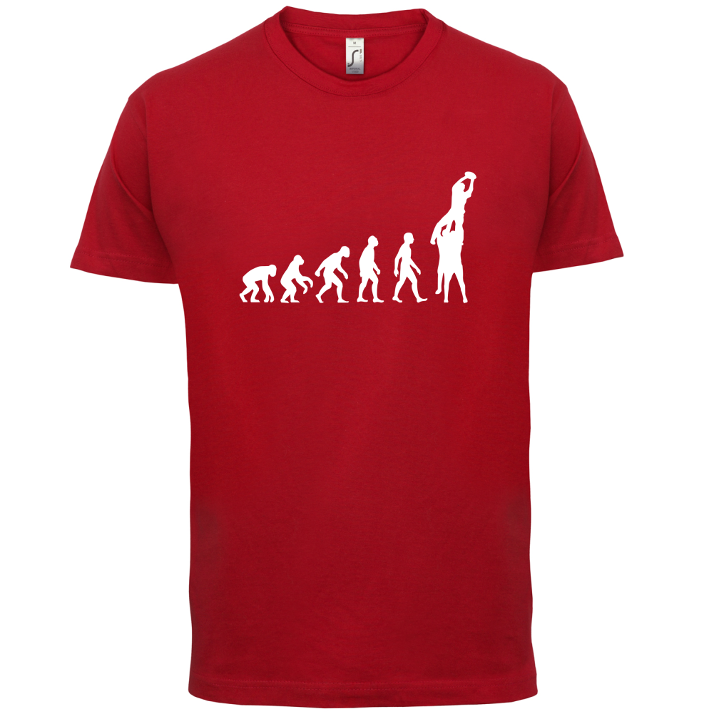 Evolution of Rugby Line Out T Shirt