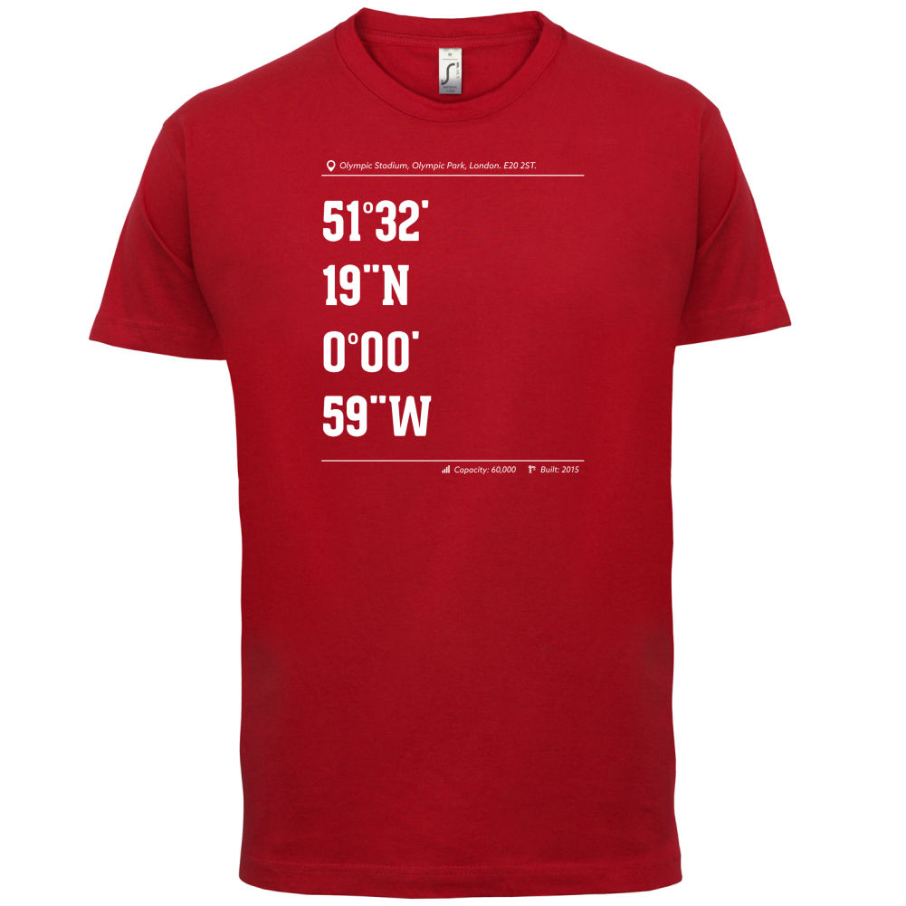 Stadium Coordinates Hammer T Shirt