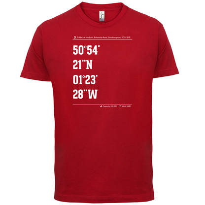 Stadium Coordinates Southampton T Shirt