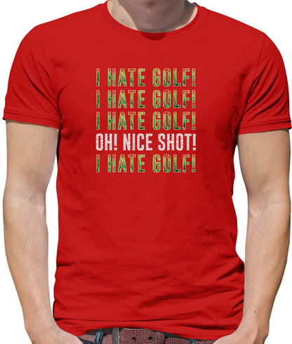 I Hate Golf T Shirt