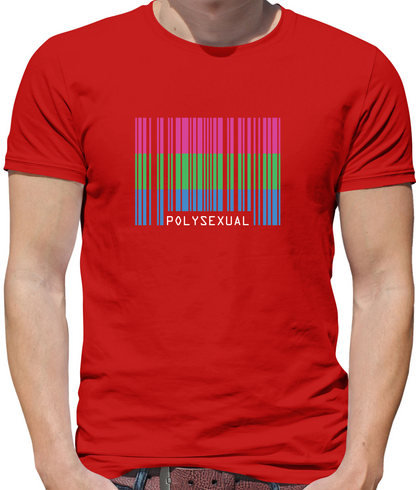 LGBT Barcode Flags - PolySexual T Shirt