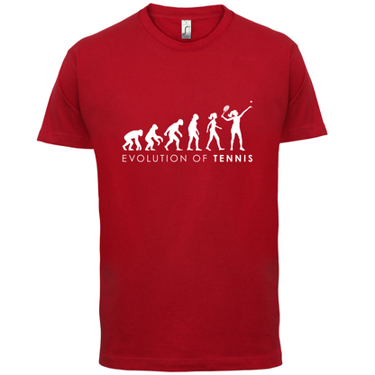 Evolution Of Woman Tennis T Shirt