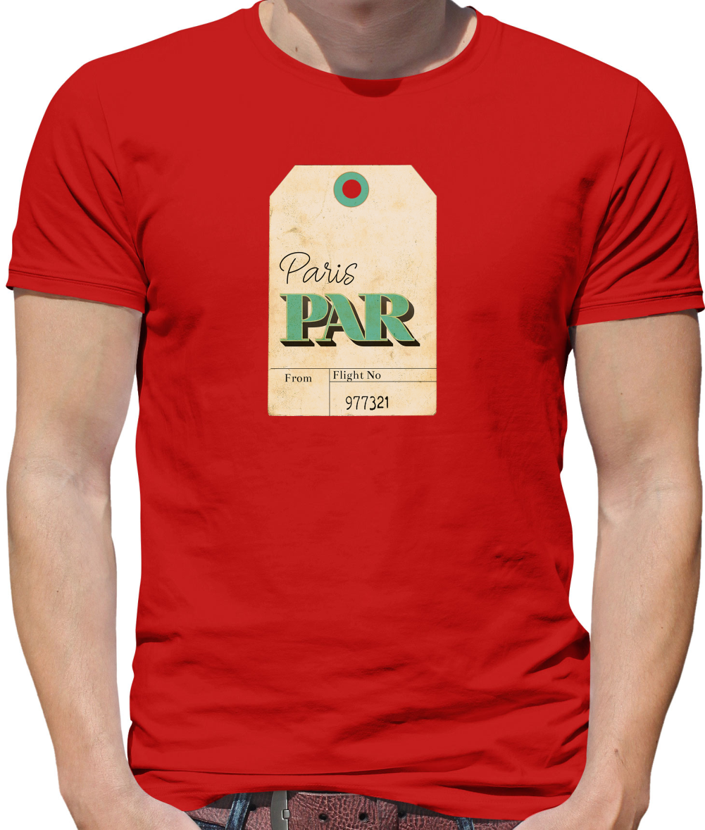 Paris Travel Tag T Shirt