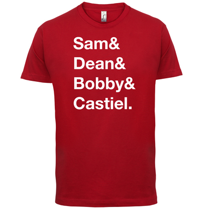 Sam & Dean & Bobby & Castiel T Shirt