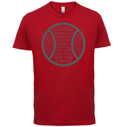 Tennis Word Ball T Shirt