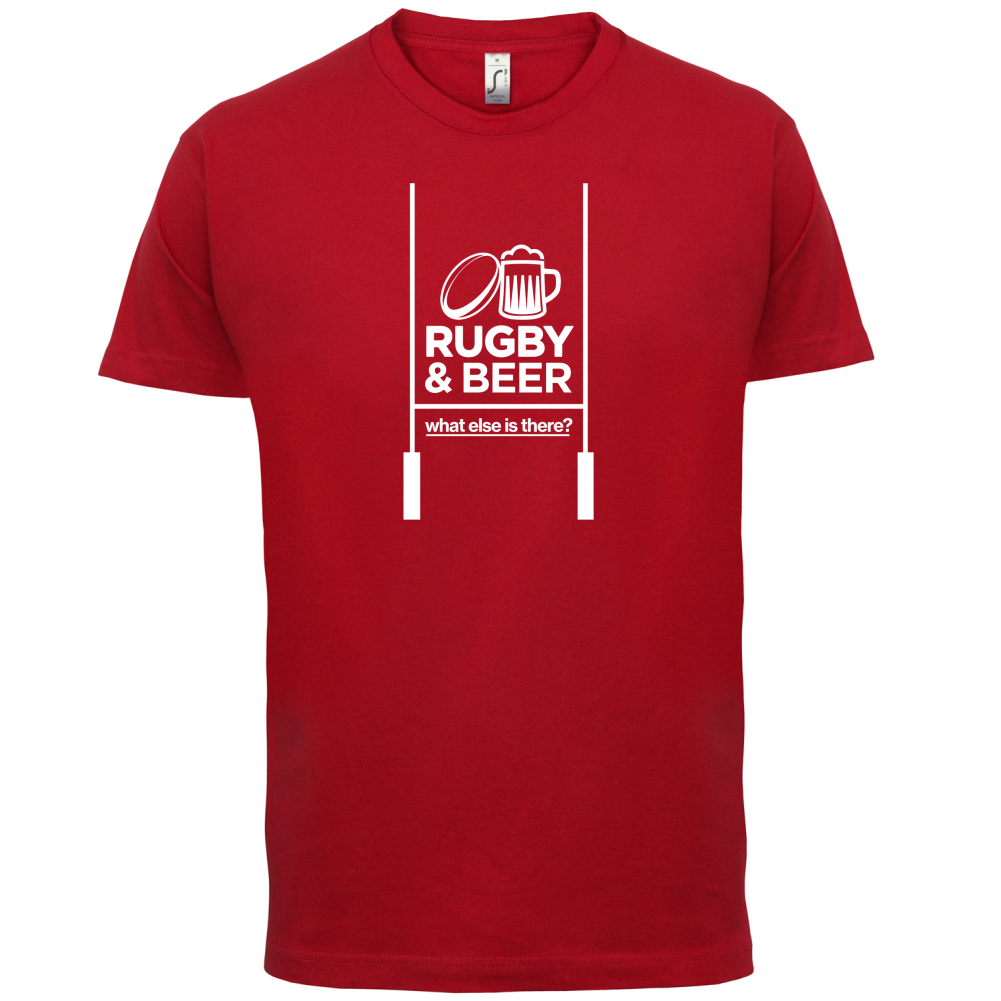 Rugby And Beer T Shirt