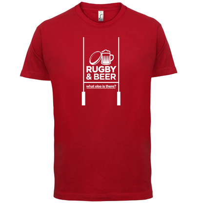 Rugby And Beer T Shirt