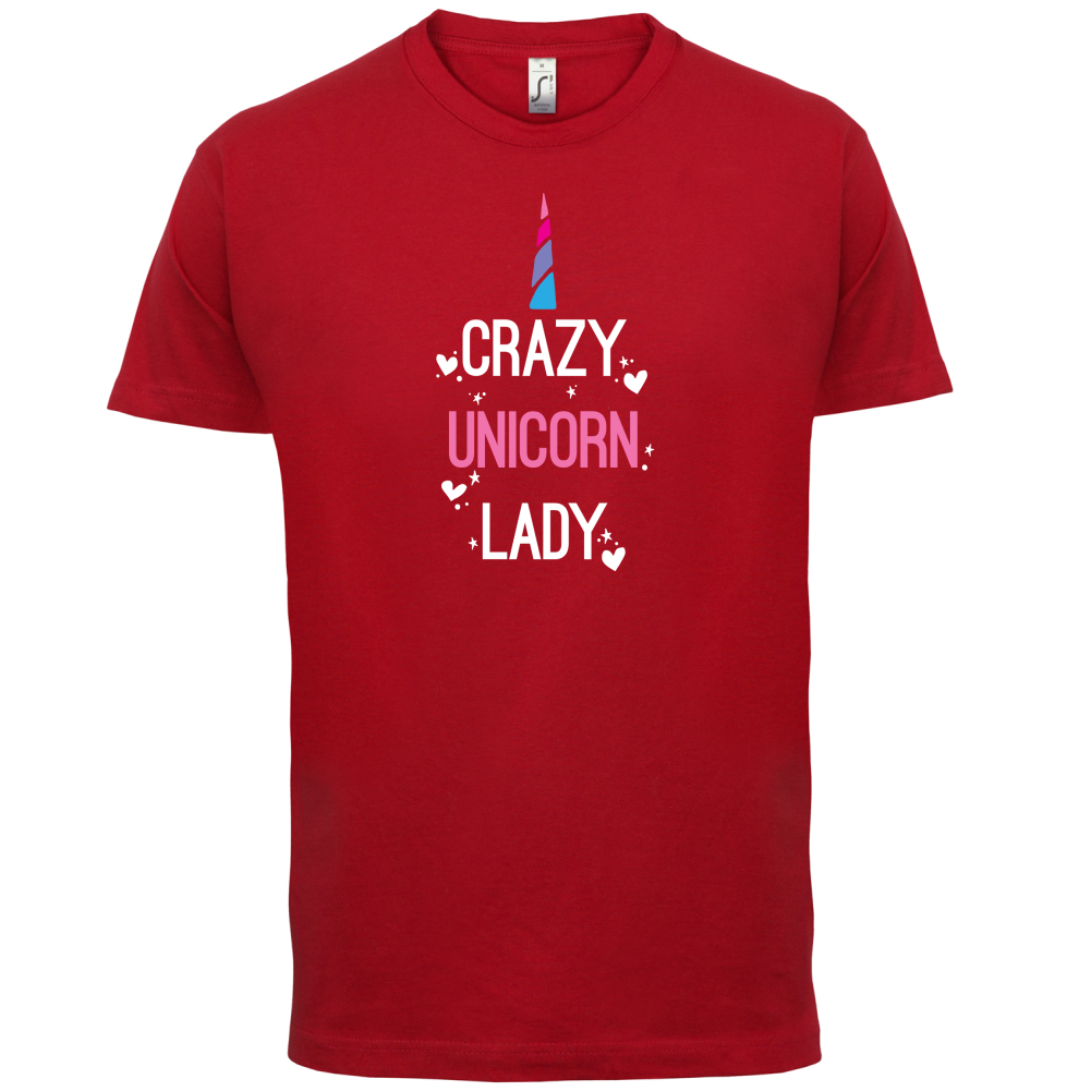 Crazy Unicorn Lady T Shirt