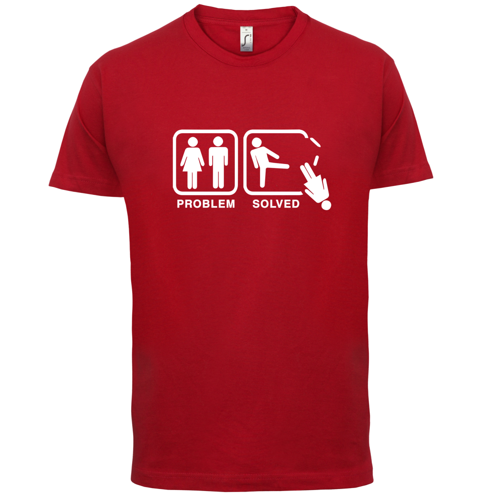 Problem Solved Man Kick T Shirt