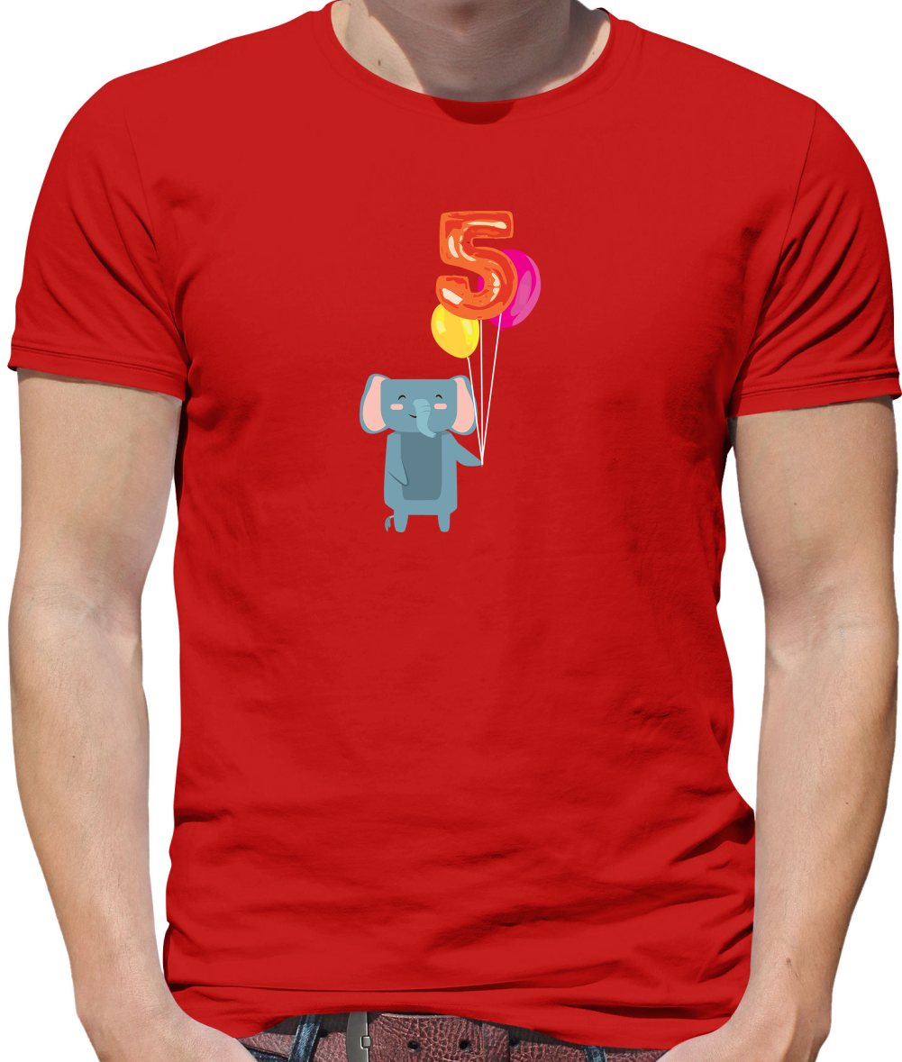 5th Birthday Elephant T Shirt