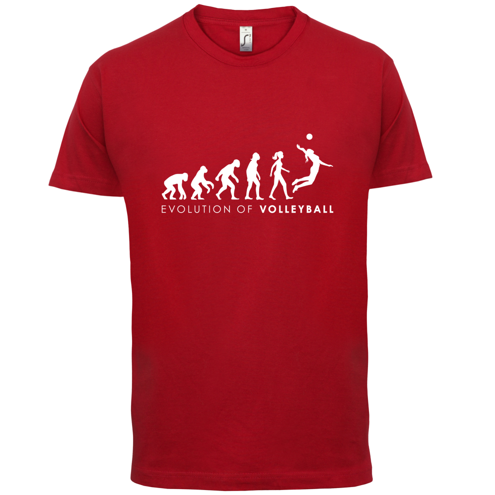 Evolution Of Woman Volleyball T Shirt