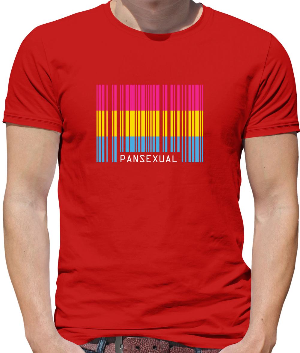 LGBT Barcode Flags - Pan Sexual T Shirt