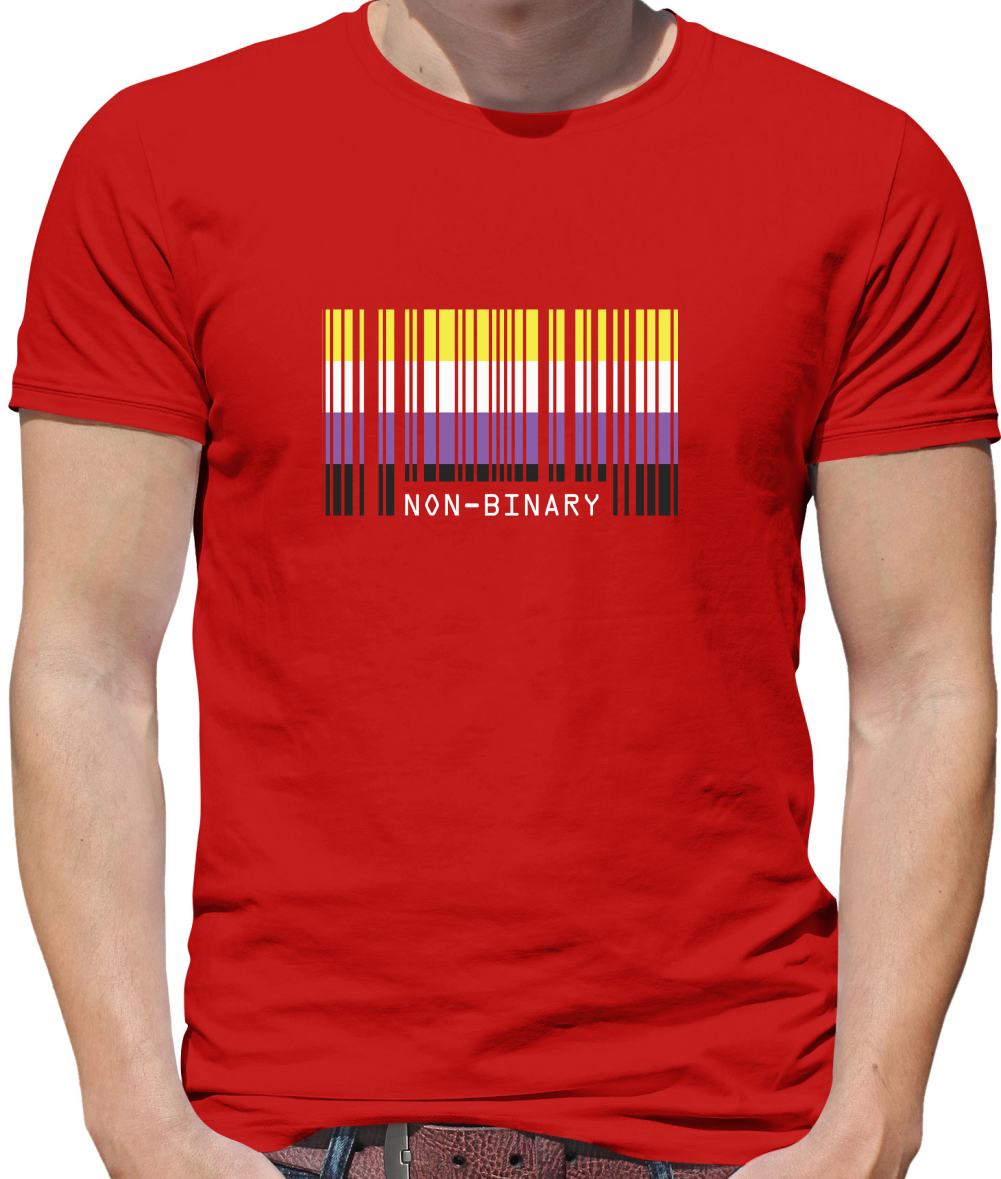 LGBT Barcode Flags - Nonbinary T Shirt