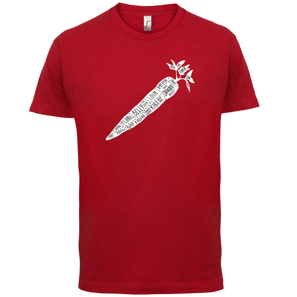 Butcher Carrot Diagram T Shirt
