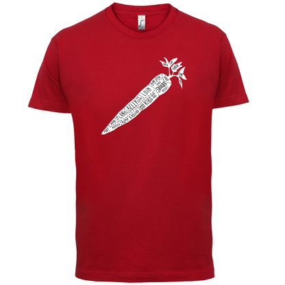 Butcher Carrot Diagram T Shirt