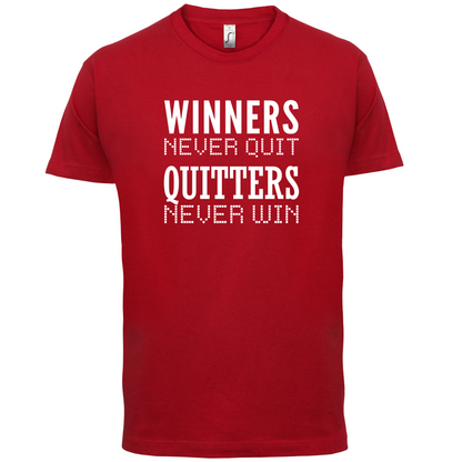 Winners Never Quit T Shirt