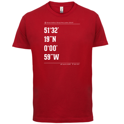 Stadium Coordinates Hammer T Shirt