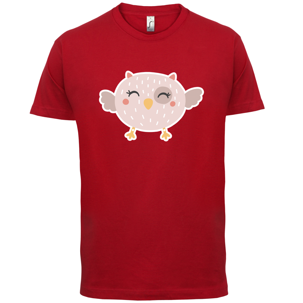 Smiley Face Baby Owl T Shirt