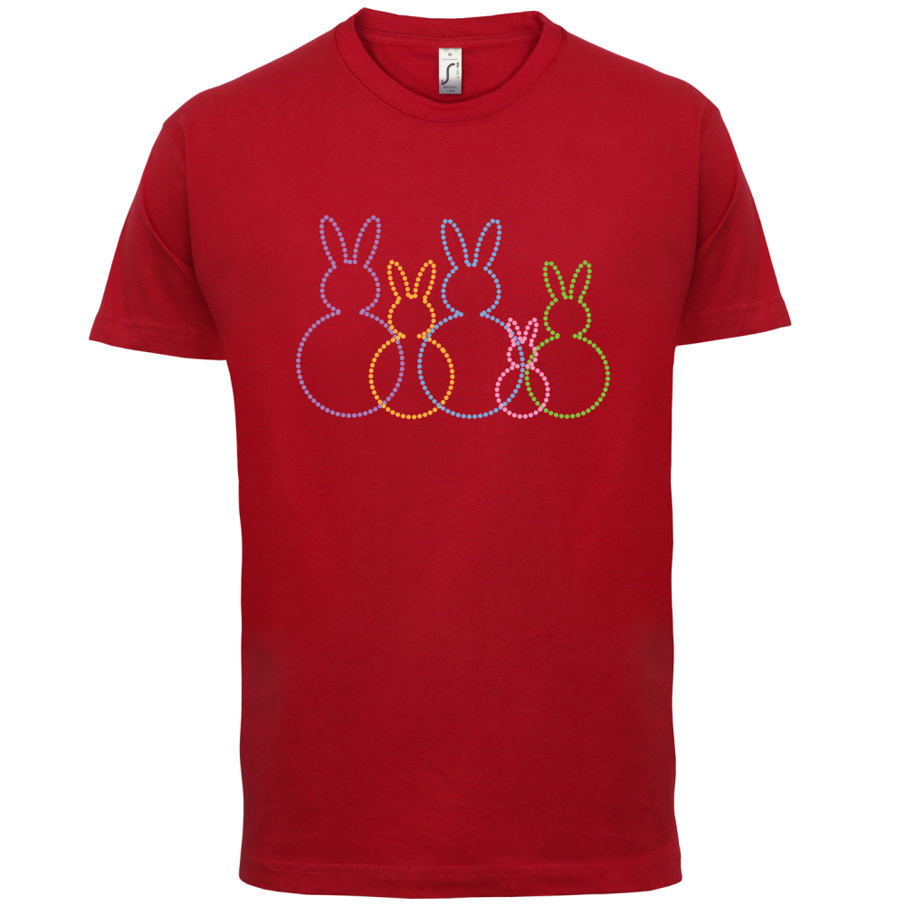 Bunny Family Outline T Shirt