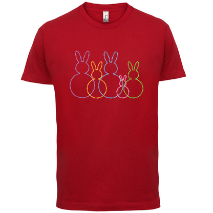 Bunny Family Outline T Shirt
