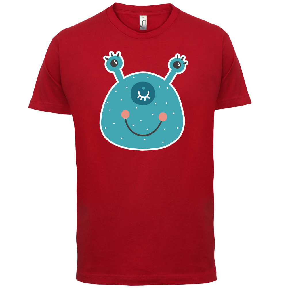 Smiley Face Alien T Shirt