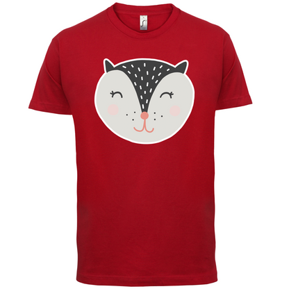 Smiley Face Badger T Shirt