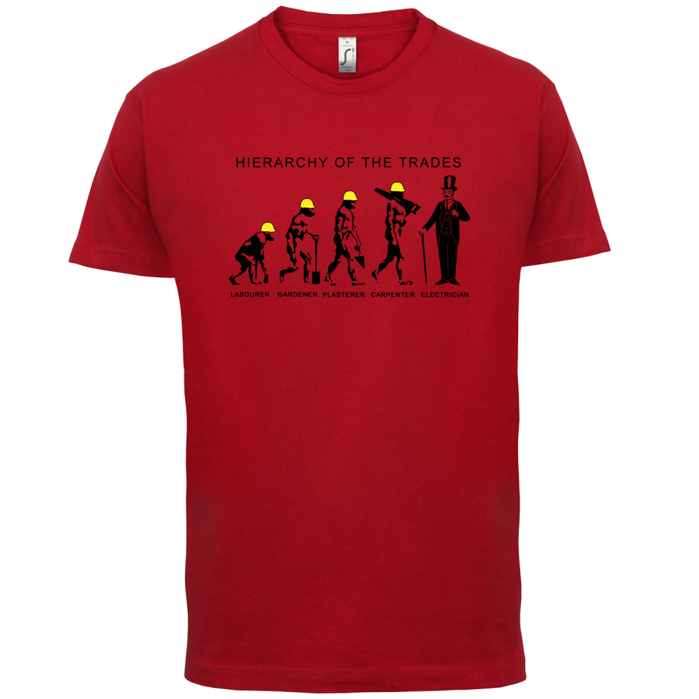 Hierarchy of Trades Electricians T Shirt
