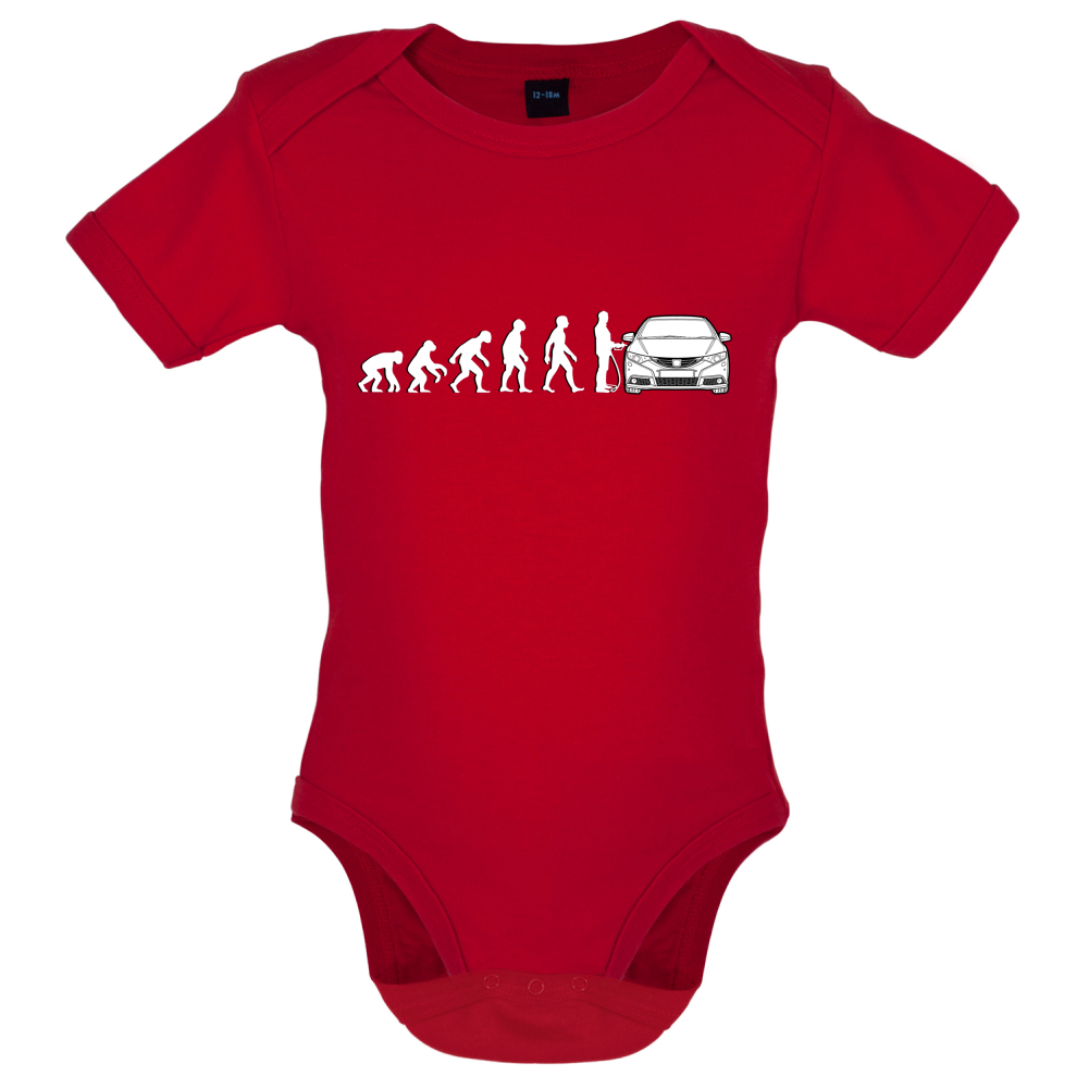 Evolution of Man Civic Driver Baby T Shirt
