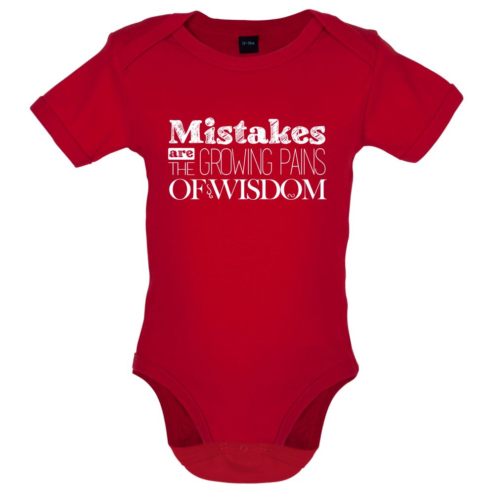 Mistakes Are Growing Pains of Wisdom Baby T Shirt