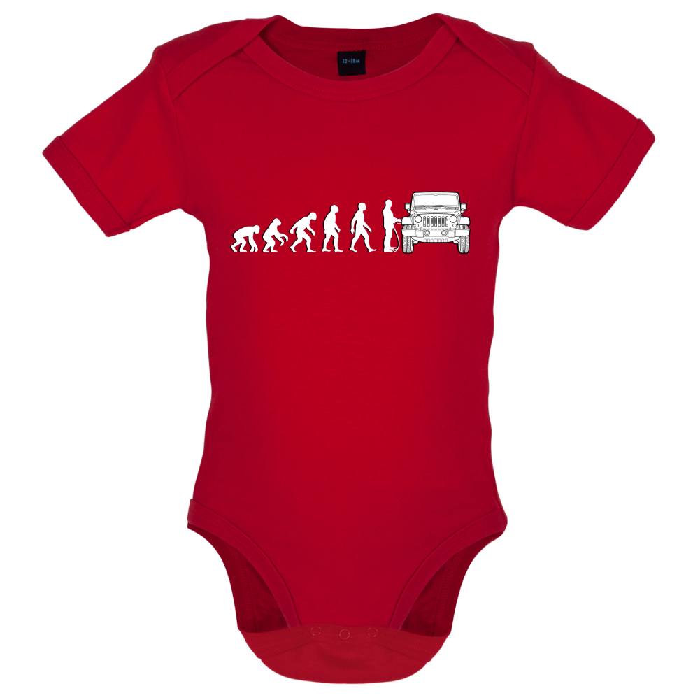 Evolution of Man JK Driver Baby T Shirt