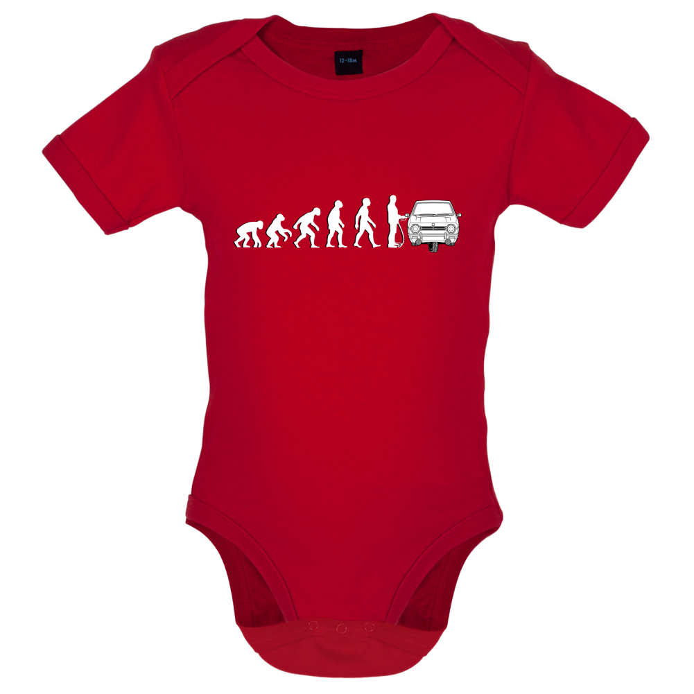 Evolution of Man Reliant Robin Driver Baby T Shirt