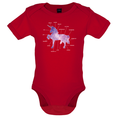 Unicorn Butchers Diagram Baby T Shirt