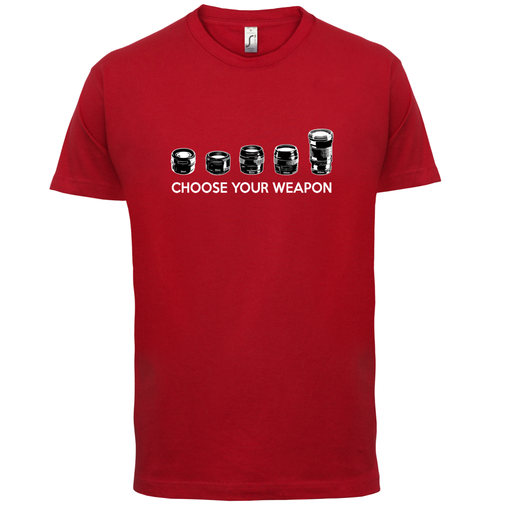 Choose your Weapon (Camera Lenses) T Shirt