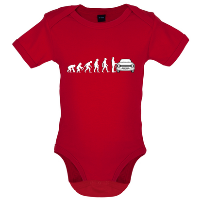 Evolution of Man Mk1 Escort Driver Baby T Shirt