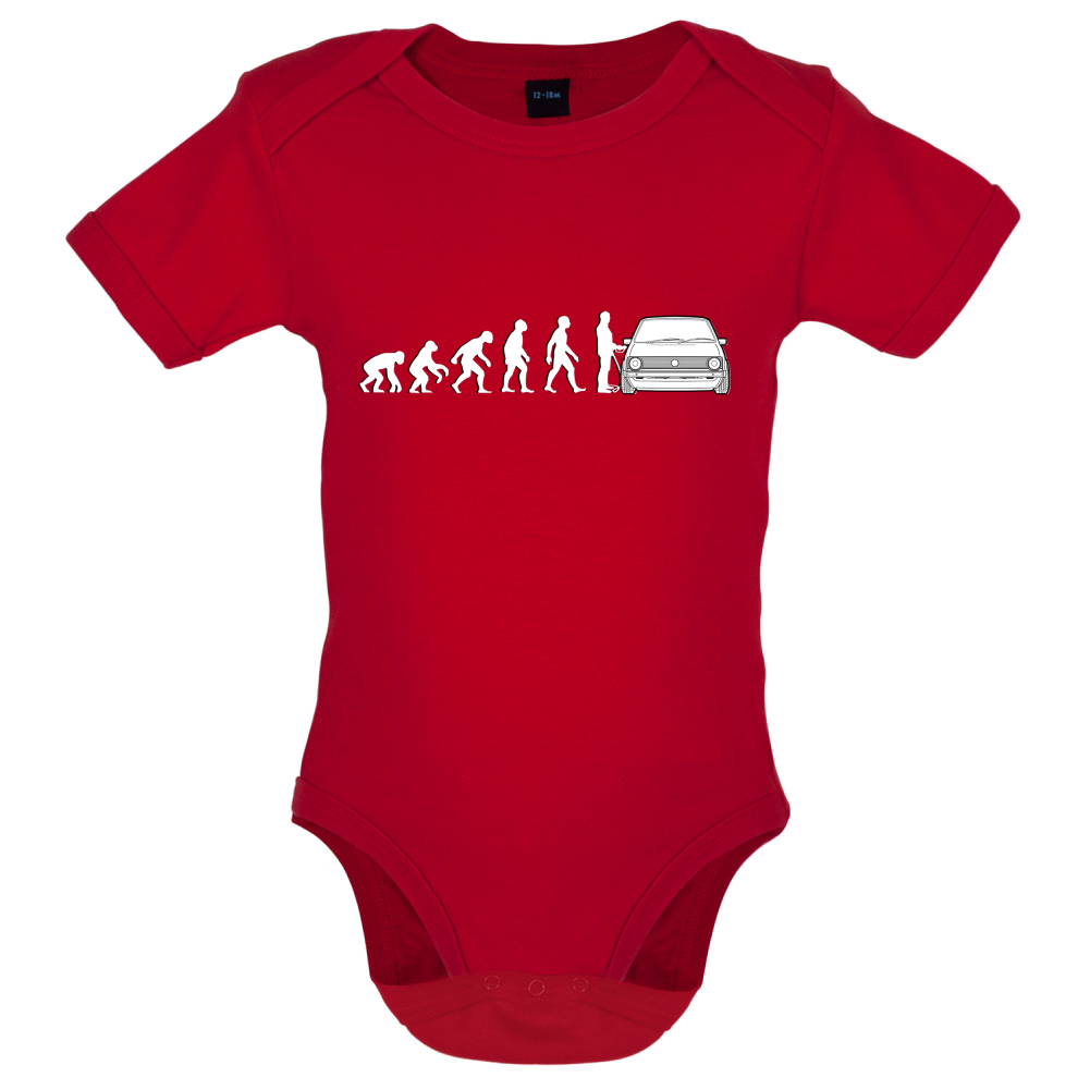 Evolution of Man Mk1 Golf Driver Baby T Shirt
