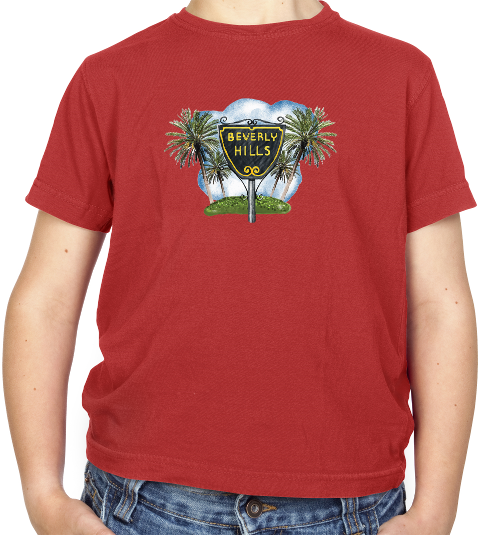 Beverly Hills Sign Kids T Shirt