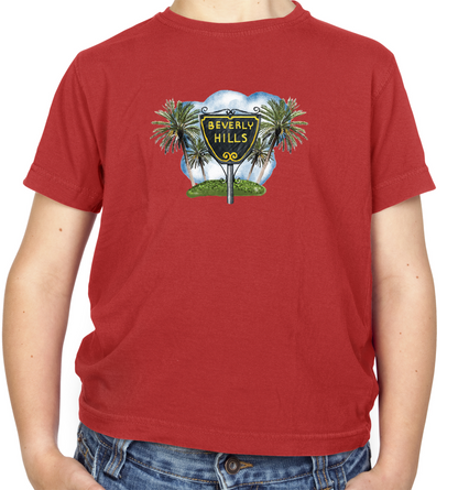 Beverly Hills Sign Kids T Shirt