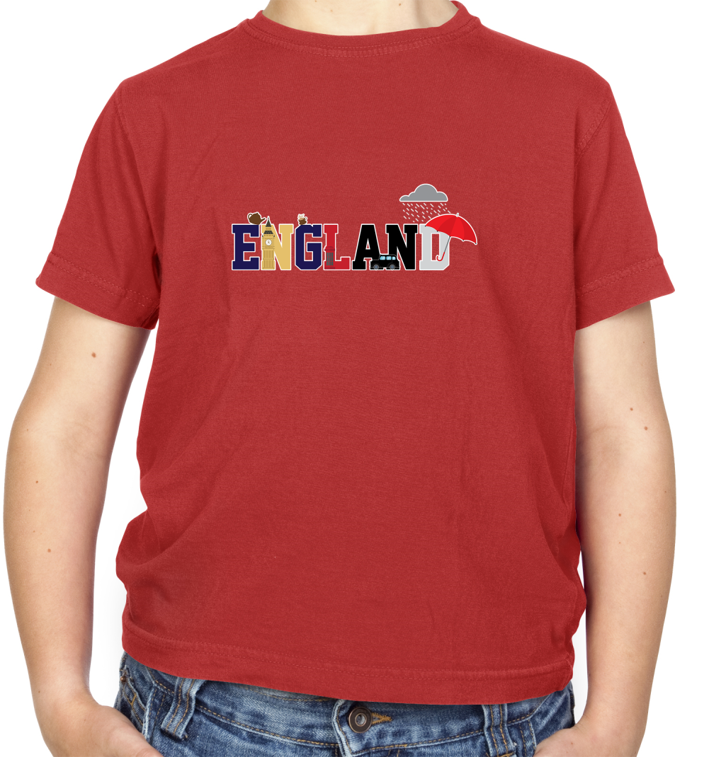 England (Icons) Kids T Shirt