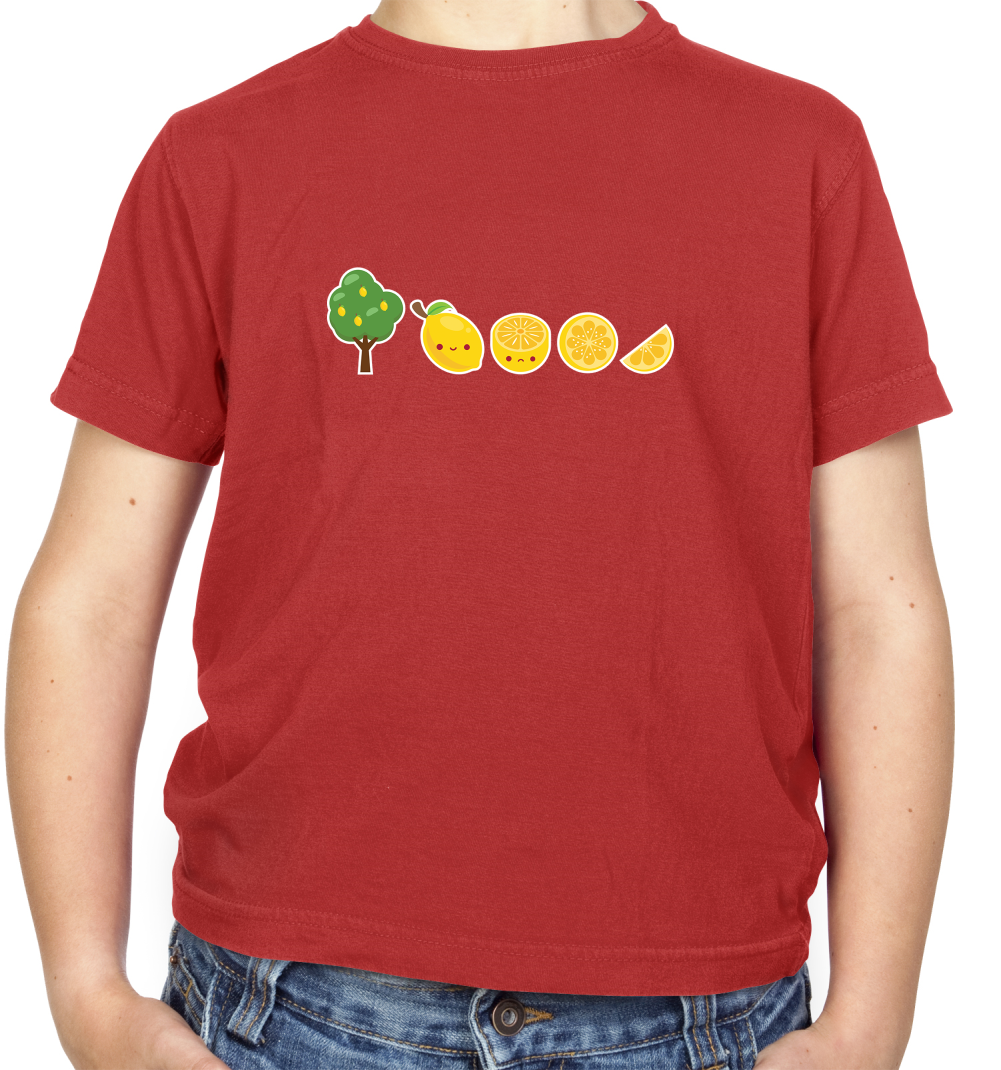 Evolution Of Lemon Kids T Shirt