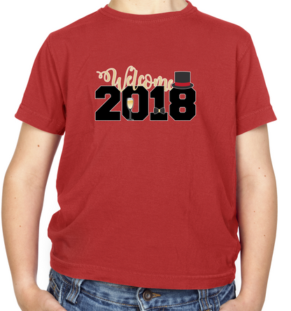 Welcome 2018 Kids T Shirt
