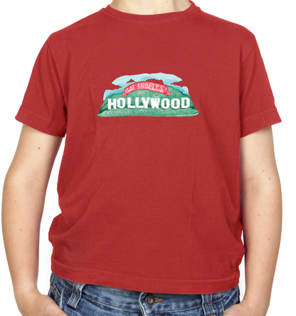 Hollywood Sign Kids T Shirt